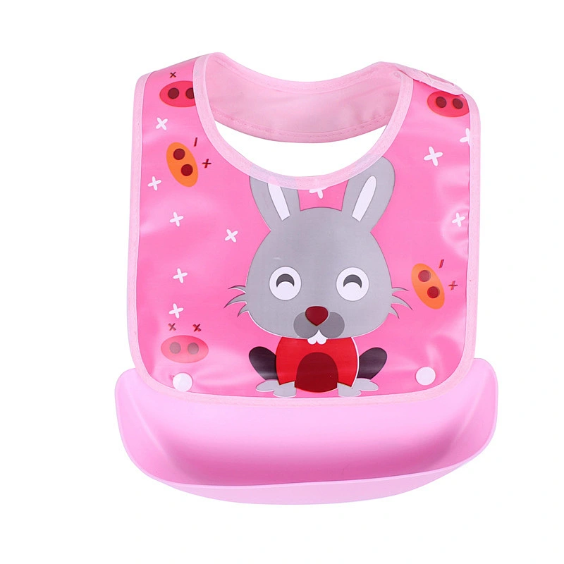 custom   Baby bib waterproof rice bowl baby bib eco friendly neoprene crab bibs silicone soft super soft saliva towel clothes