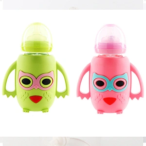 custom  Silicone baby product Soft Bottle Suction  Bottle Maternal and Infant Supplies