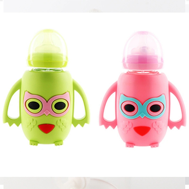 custom  Silicone baby product Soft Bottle Suction  Bottle Maternal and Infant Supplies