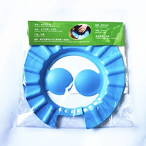 Factory  Custom waterproof EVA   Baby Shampoo Shower Bathing Protection Bath Soft Cap Soft Adjustable Visor Hat  kid reusable