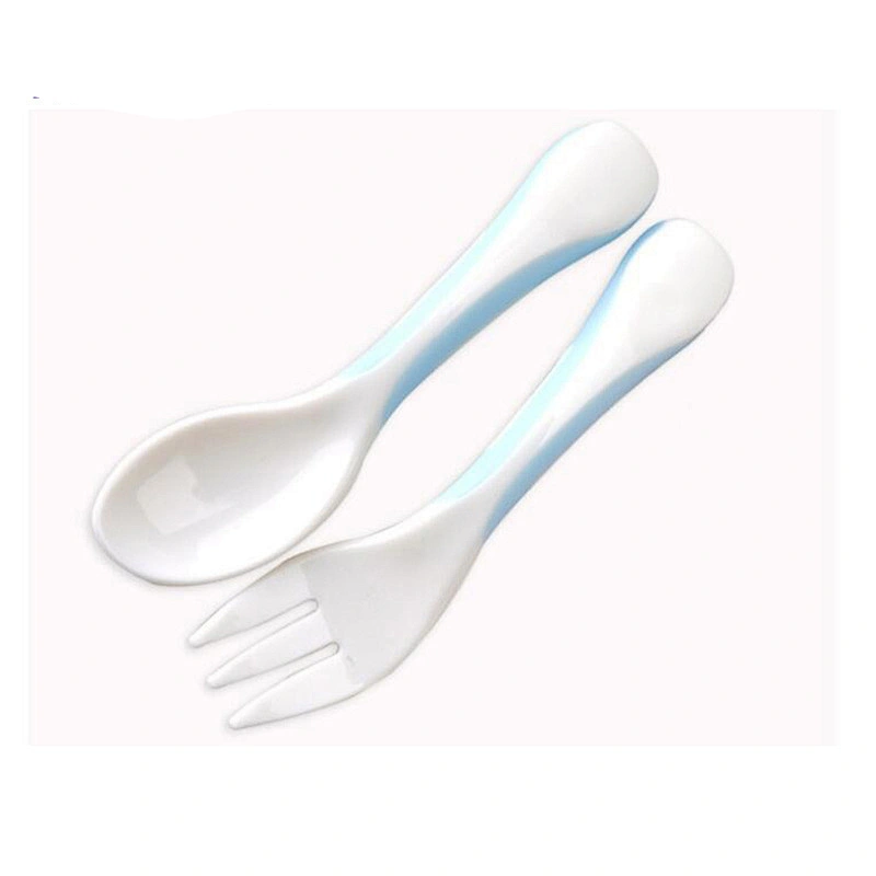 factory custom creative  baby spoon and fork set  silicone baby gift spoon fork