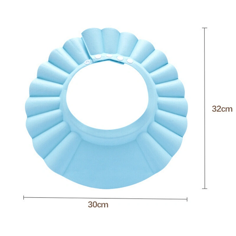 foldable  Custom waterproof silicone bath shower hair cap for baby
