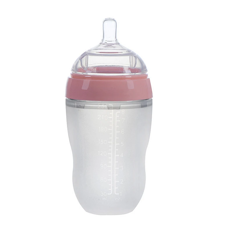 Factory available stock  wide neck silicone reusable milk bottle caps silicone baby bottle