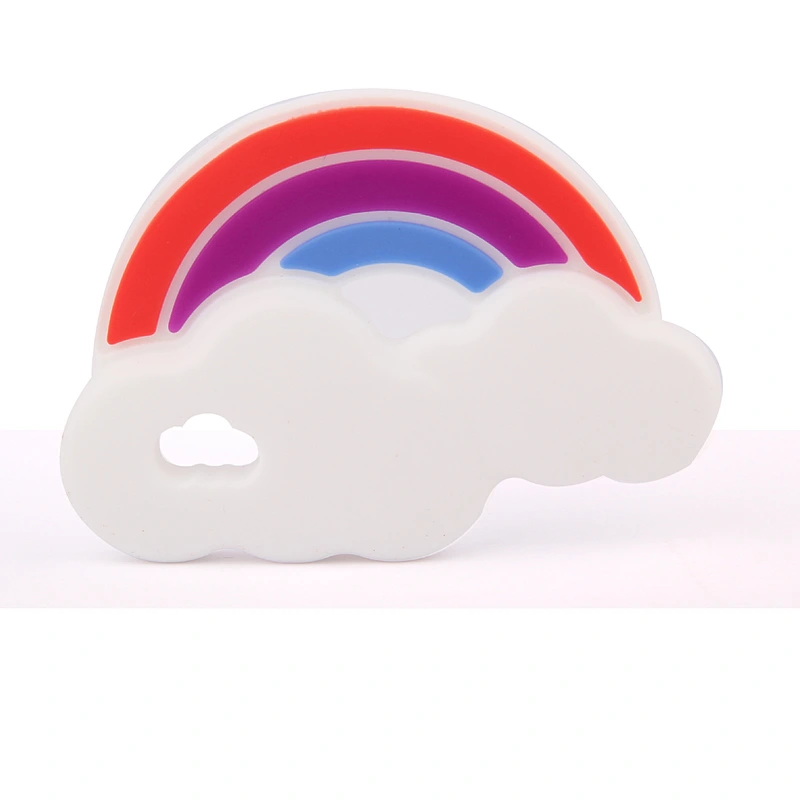 BPA Free Soft Baby Chew Toy Silicone Baby Rainbow Teethe new silicone  teether