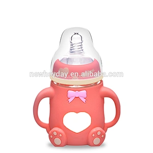 Factory custom wide neck  baby bottle silicone nipples