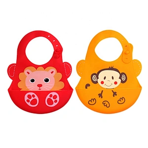 Waterproof Silicone Easily Wipes Clean Comfortable Soft Baby Bibs Keep Stains Off  Cute Silicone Bibs for Babies & Toddlers