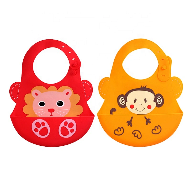 Waterproof Silicone Easily Wipes Clean Comfortable Soft Baby Bibs Keep Stains Off  Cute Silicone Bibs for Babies & Toddlers