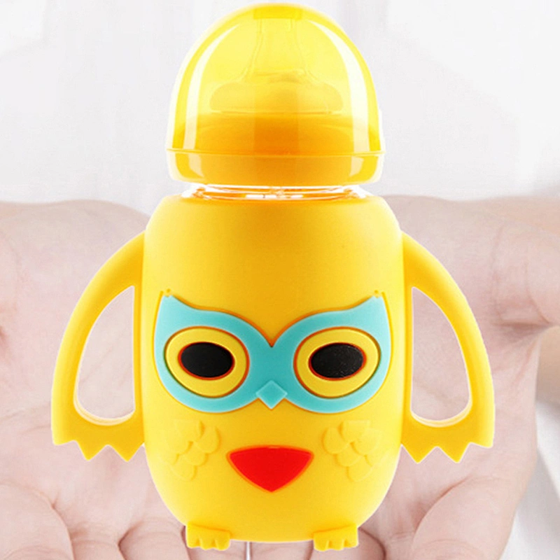 custom  Silicone baby product Soft Bottle Suction  Bottle Maternal and Infant Supplies