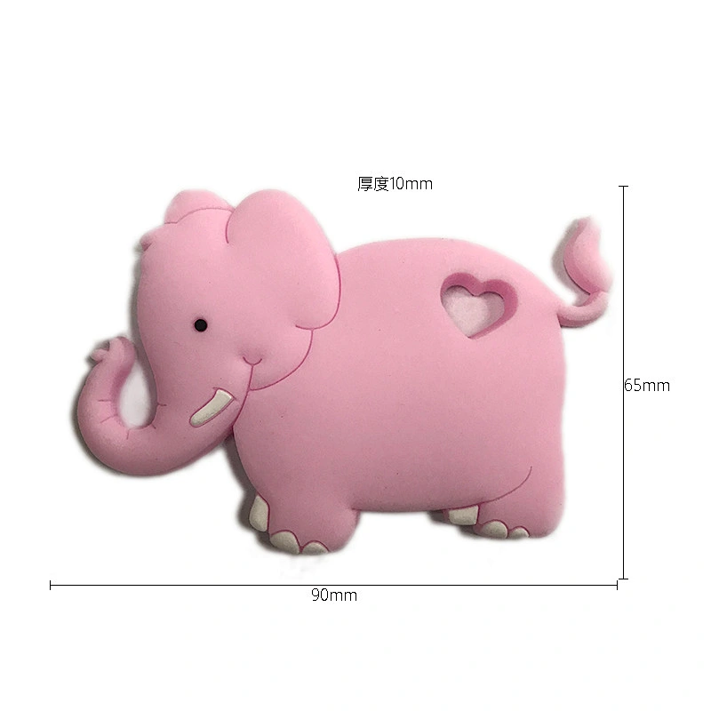 BPA free silicone  Baby  Molar Stick Child Silicone soft Teether Elephant Modeling Teething Toy Newborn Soother