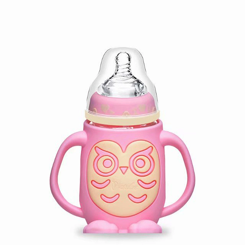 2019 most popular not-toxic food grade silicone baby bottle with nipple