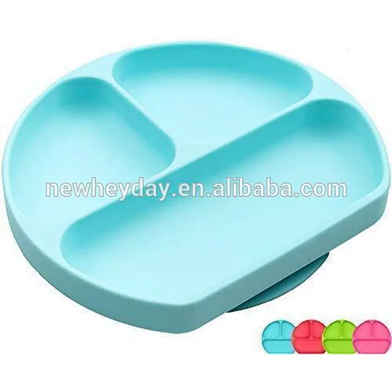 factory custom  silicone baby food plate  children's plate patient plate