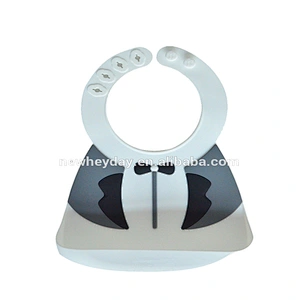 Top Manufacturing FDA approved  Design waterproof   soft silicone plastci  baby disposable bibs fda  high quality