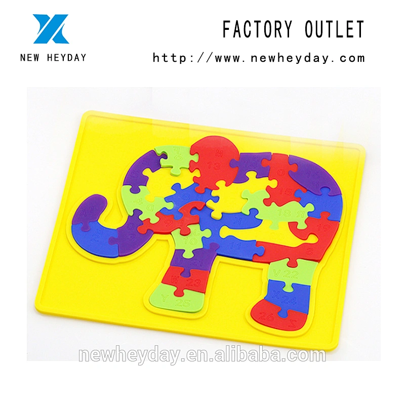 Educational Child Toys Silicone sjigsaw puzzle