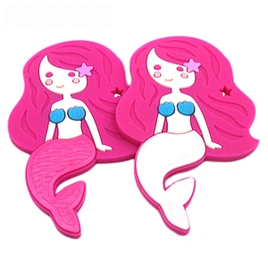 BPA free silicone  Baby  teething silicone mermaid chew toysTeethers Mermaid Necklace Accessory sensory chew toys