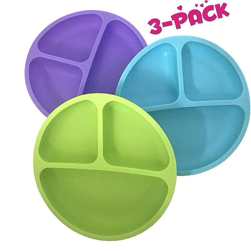 food grade  silicone serving baby  travel tray custom factory