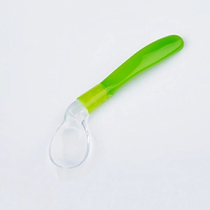 newest design  cute silicone spoon   bend   spoon  for baby