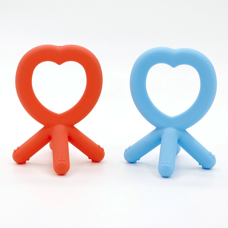 kid teether 100% Food Grade  Silicone  Baby Soft-Tip Training Teether  toy  factory custom