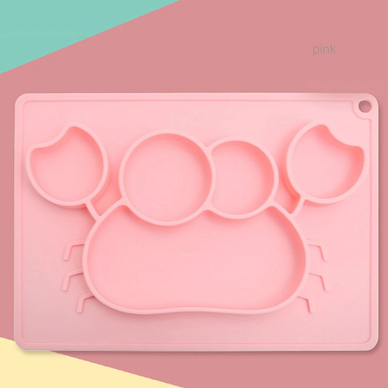 new silicone mold design  eco friendly  crab shape  baby plate