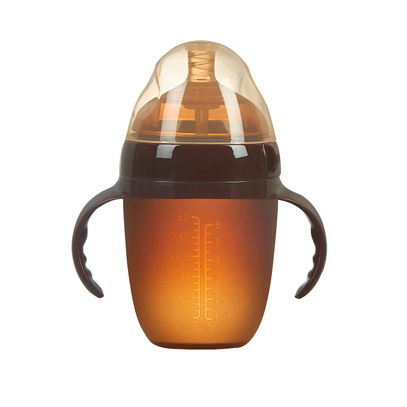 2019 new arrival hot water bottle  vacuum jar silicone baby bottle