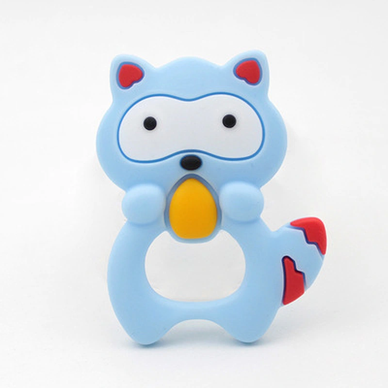 100% Food Grade custom baby animal biting teether