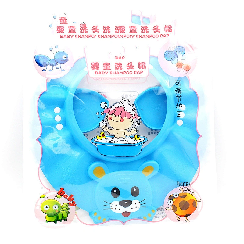 Factory  Custom kids  cartoon  animal pvc waterproof EVA  eco friendly hat cap for kids  shower cap