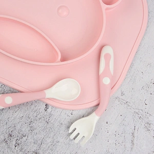 factory custom  silicone baby food storage  freezer  tray with clip-on lid  food serving food baby seat with tray