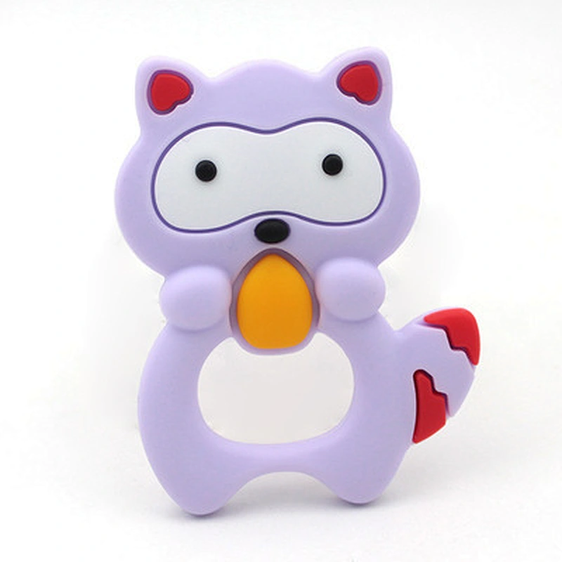 100% Food Grade custom baby animal biting teether