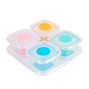 Manufactory Wholesale glass baby food storage containers rectangle container bpa free with factory direct sale price