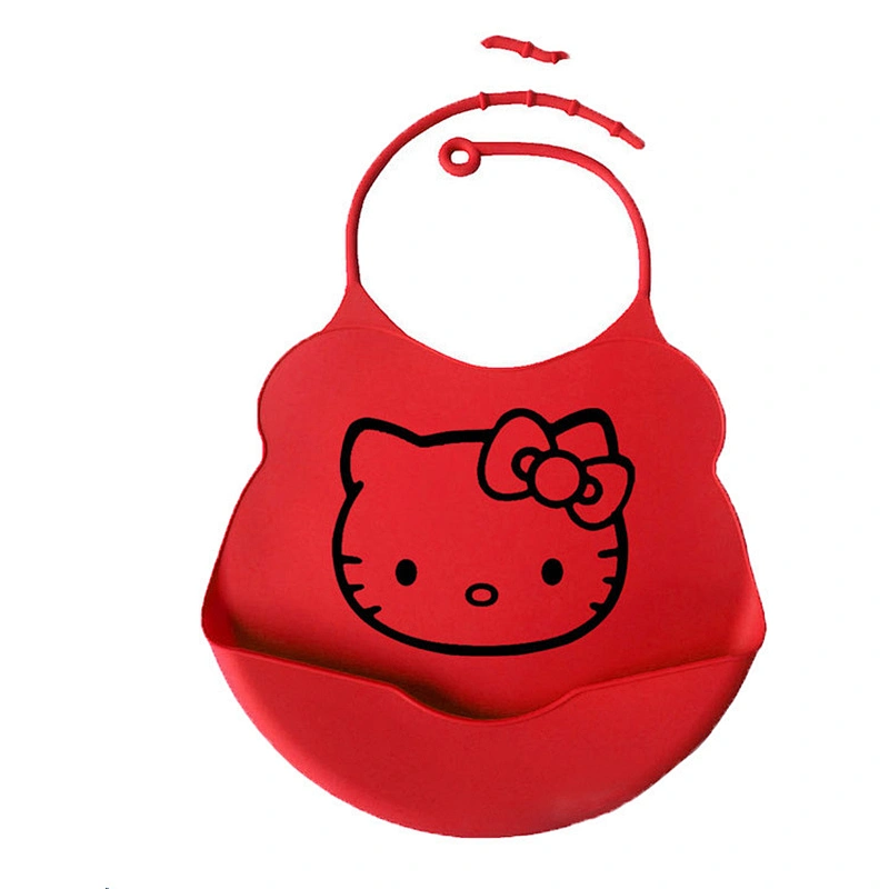 custom printed silicone chain disposable bibs adjustable bib apron with pockets