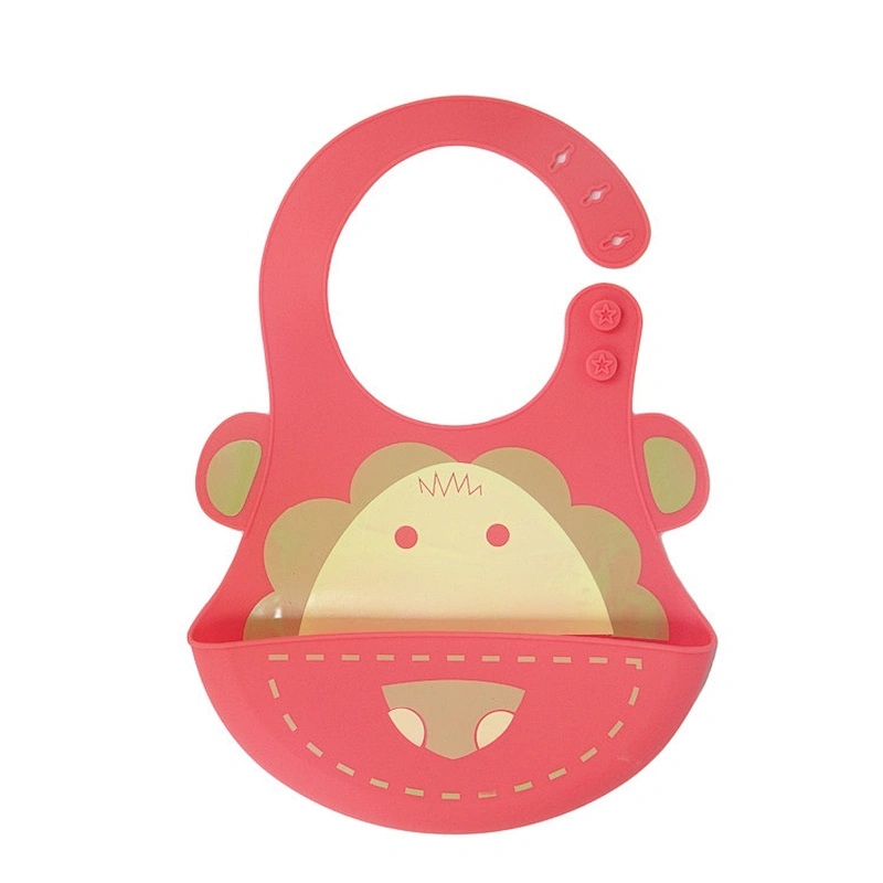 Custom design baby bib bandana bibs customized logo waterproof silicone with catcher Chinese Factory