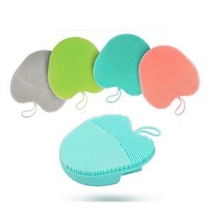 Soft Silicone  Brushto clean shower Exfoliating Skin Massage Scrubber Bath Glove, Fit for Sensitive and All Kinds of Skin
