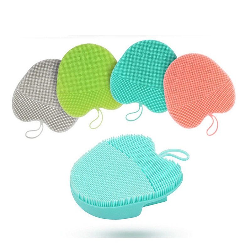 Soft Silicone  Brushto clean shower Exfoliating Skin Massage Scrubber Bath Glove, Fit for Sensitive and All Kinds of Skin