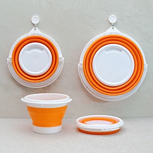 2020 customize cheap Leakproof portable foldable silicone water bucket