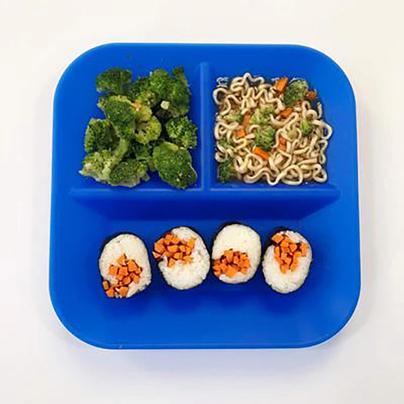 New design platemade by silicone food grade plate baby placemat with factory price