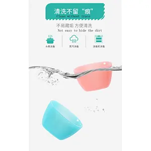 2020 healthy  elastic temperature resistance anti-throw silicone bowl for  children for eating