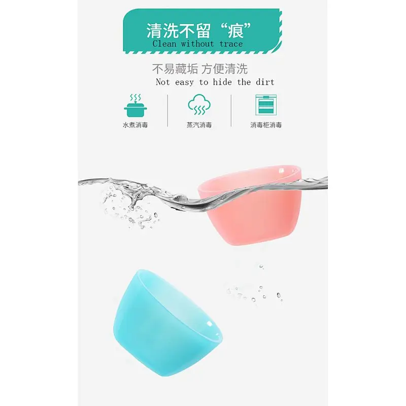 2020 healthy  elastic temperature resistance anti-throw silicone bowl for  children for eating
