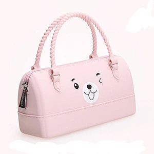 2020 Amazon top sellers multifunctional waterproof  durable cartoon silicone children's  snack storage bag for traveling