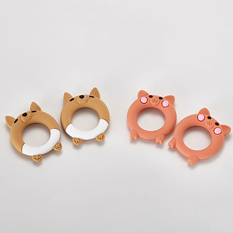 Manufactory Wholesale silicone baby fruit teether toys 2020 shanghai supplier