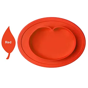 Factory price food grade safety silicone baby food tray with base