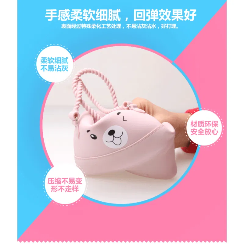 2020 Amazon top sellers multifunctional waterproof  durable cartoon silicone children's  snack storage bag for traveling