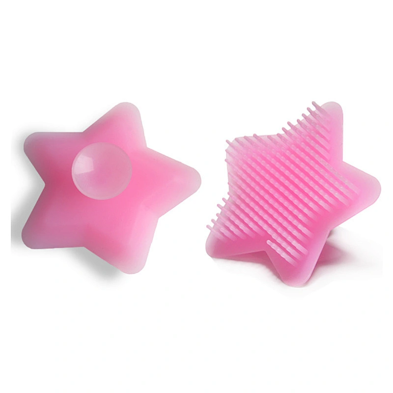 Baby massaging Silicone Shampoo  Brush Shower Body Bath  facial cleanser  hair  brush Infant Massage Brushes