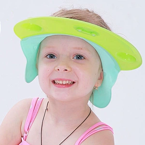 Silicone china  cheap good quality shower caps for baby