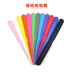 Amazon top sellers diverse colors Silicone bracelet pat ring children's tape measure wrist band bracelet toy for baby