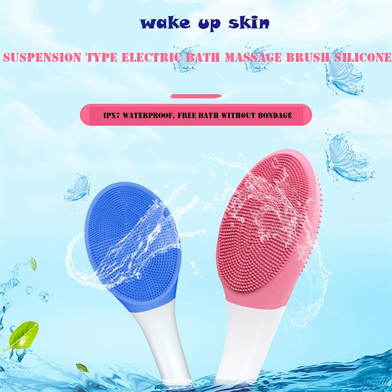 waterproof silicone cleansing brush electric massage brush  Suspension type face brush electric