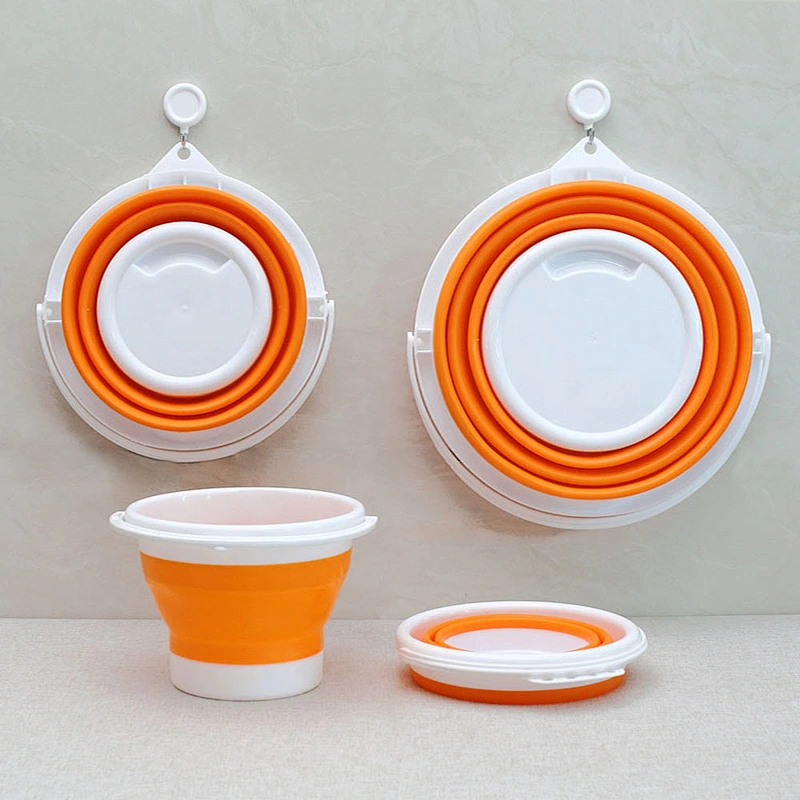 2020 customize cheap Leakproof portable foldable silicone water bucket
