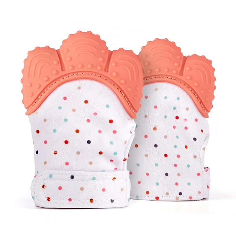 China Big Factory Good Price silicone teething mittens for baby mitten soothing with Bestar