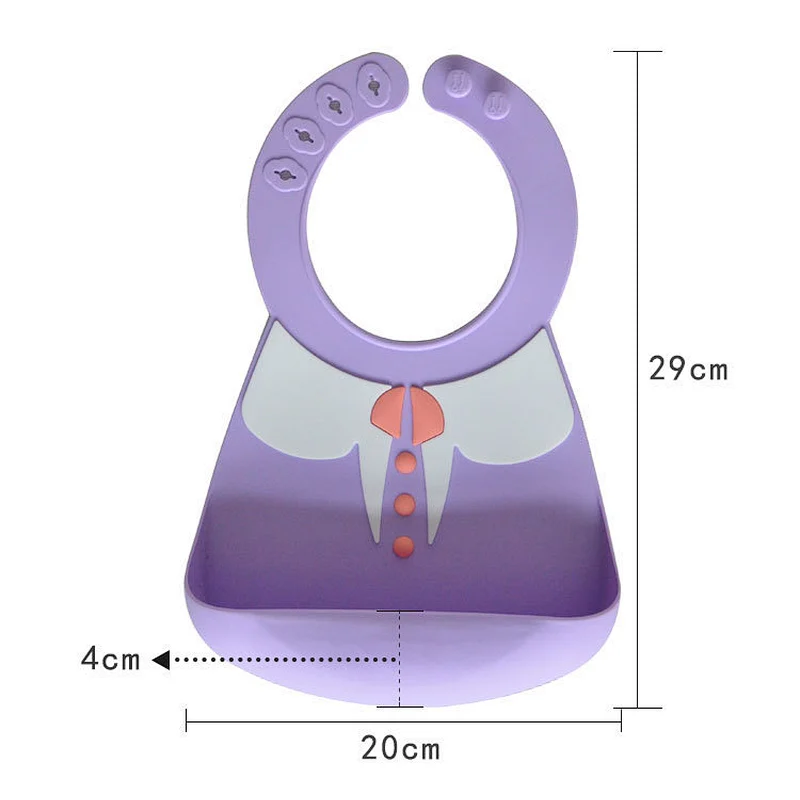 Waterproof Case Food Grade Silicone Baby Bandana Drool Bibs For Children