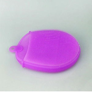 Silicone Massage bath brush bath shampoo wash artifact for baby