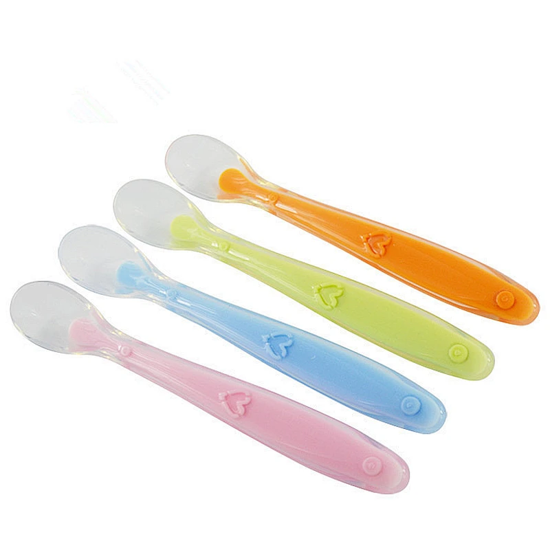 Original Embedded Microcontrollers small spoon silicone weaning spoons for household