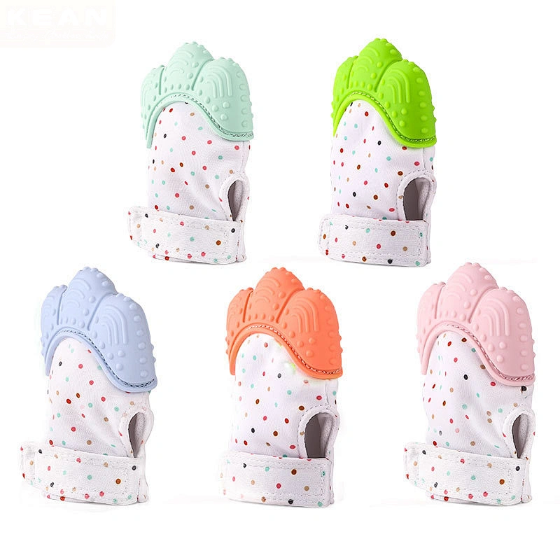 OEM Factory silicone teether mitten baby with best quality